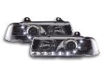 Paire de feux phares Daylight Led BMW serie 3 Coupe E36 92-98 Chrome