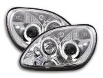 Paire de feux phares Angel Eyes Mercedes SLK R170 de 96 a 02 chrome