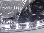 Paire de feux phares Daylight Led Ford Focus 98-01 Chrome