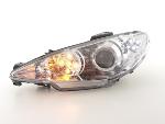 Paire de feux phares Daylight Led Peugeot 206 de 98-05 Chrome