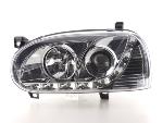 Paire de feux phares Daylight Led VW Golf 3 de 91-97 chrome