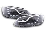 Paire de feux phares Daylight led DRL VW Jetta 6 de 11-17 Noir