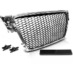 Calandre pour Audi A4 /S4 B8 de 2008 a 2011 look Sport chrome et noir