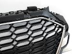 Grille Calandre avant ABS Audi A4 B9 2020 a 2023 Chrome Noir Look Sport