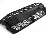 Calandre pour Audi A3 8Y de 2019 a 2024 Look Sport Noir Brillant PDC