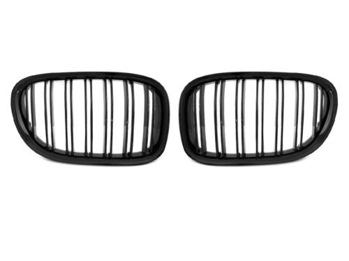 Grilles calandre BMW Serie 7 F01 09-15 Double barre noir glossy