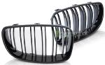 Paire grilles calandre BMW serie 1 E87/E81/E82/E88 07-11 look sport noir brillant