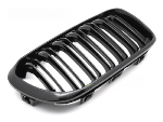 Grille calandre BMW serie 1 F20 F21 LCI de 2015 a 2018 noir brillant Double Barres