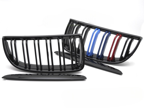 Calandre Avant BMW Serie 3 E90/E91 de 2005 a 2008 Noir Brillant 3 couleurs