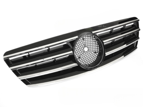 Grille calandre Mercedes classe C W203 de 2000 a 2007 Look CL noir chrome