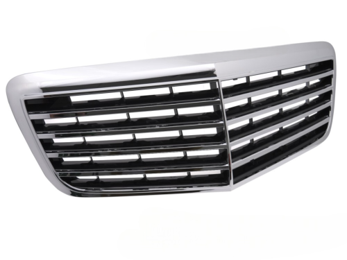 Grille calandre Mercedes classe E W211 de 2006 a 2009 Chrome Noir