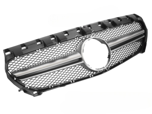 Grille calandre Mercedes CLA W117 de 2013 a 2019 Noir Silver