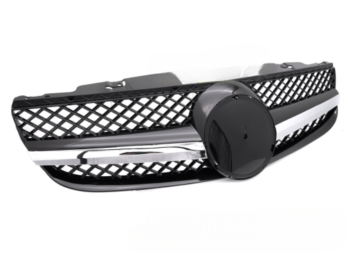 Grille calandre Mercedes SL R230 de 2006 a 2011 Noir Chrome
