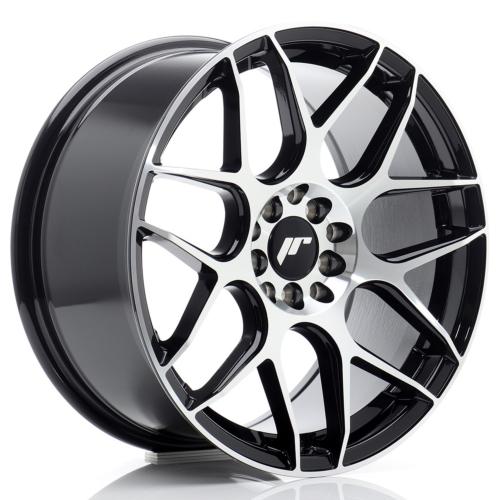 Jante JR Wheels JR18 17x8 ET35 - 5x100 / 5x114.3 - Black Machined Face