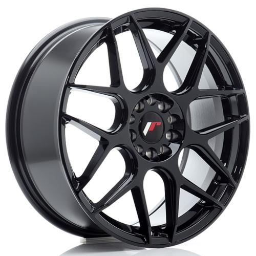 Jante JR Wheels JR18 18x7,5 ET40 - 5x112 / 5x114.3 - Noir brillant