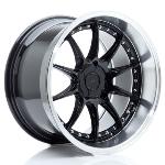Jante JR Wheels JR41 18x10.5 ET15-25 Blank Glossy Black w/Machined Lip