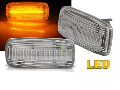 Paire Clignotant Repetiteur Led Audi A6 C5 1997 a 2004 Blanc