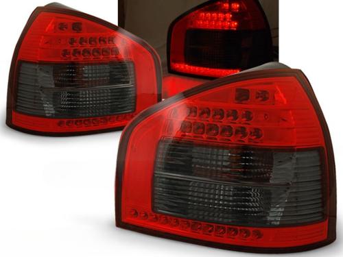 Paire de feux arrière Audi A3 8L 96-00 LED rouge fume