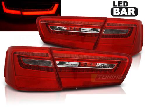 Paire de feux arriere Audi A6 C7 11-14 LED BAR rouge blanc