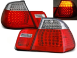 Paire de feux arriere BMW serie 3 E46 berline de 1998 a 2001 LED rouge et blanc