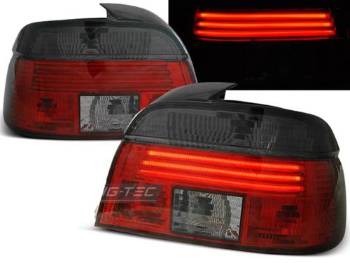 Paire de feux arriere BMW serie 5 E39 Berline 95-00 LED rouge fume