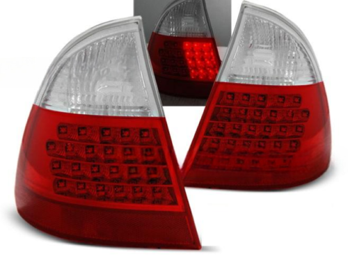 Paire de feux arriere BMW serie 3 E46 break de 1999 a 2005 LED rouge et blanc