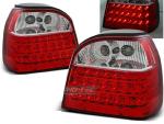 Paire de feux arriere VW Golf 3 91-97 rouge blanc led