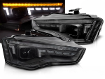 Paire de feux phares Audi A5 B8 de 2011 a 2016 DRL Led Dyn Noir