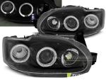 Paire de feux phares Ford Escort MK7 95-00 angel eyes noir