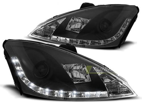 Paire de feux phares Ford Focus 98-01 Daylight noir