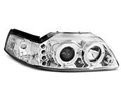 Paire de feux phares Ford Mustang 98-04 angel eyes chrome
