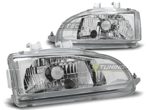 Paire de feux phares Honda Civic 2 et 3 portes 91-95 chrome