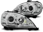 Paire de feux phares Mercedes ML W163 01-05 chrome