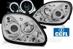 Paire de feux phares Mercedes SLK R170 96-04 angel eyes CCFL chrome