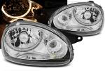 Paire de feux phares Opel Corsa B 93-00 angel eyes chrome