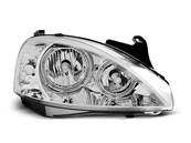 Paire de feux phares Opel Corsa C 00-06 angel eyes chrome