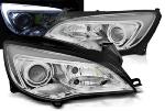 Paire de feux phares Opel Astra J 10-15 Daylight LED DRL chrome