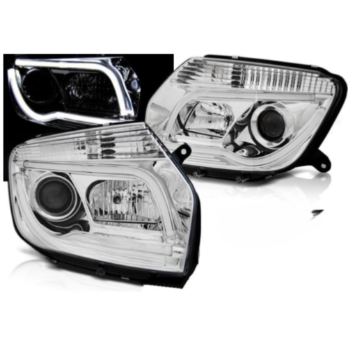 Paire de feux phares Dacia Duster 10-14 Daylight LTI chrome