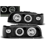 Paire de feux phares Volvo 850 92-96 angel eyes noir