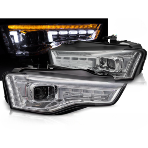 Paire de feux phares Audi A5 B8 de 2011 a 2016 DRL FULL Led Dyn chrome