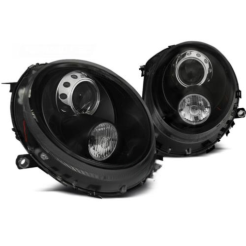 Paire de feux phares Mini Cooper 06-14 design noir