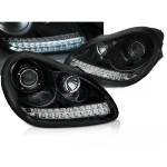 Paire de feux phares Porsche Cayenne 02-06 Daylight led xenon noir