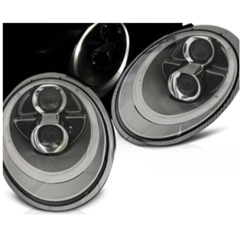Paire de feux phares Porsche 911 997 04-09 xenon LTI argent