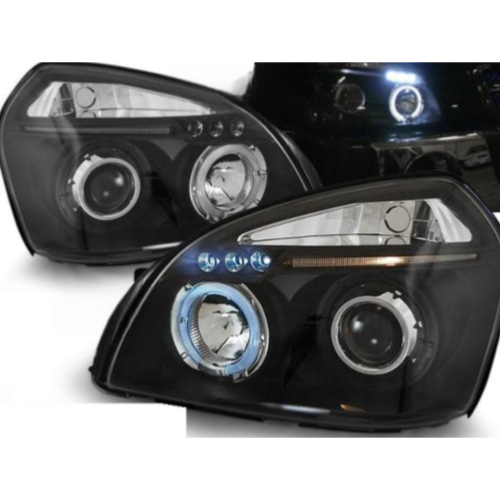 Paire de feux phares Hyundai Tucson 04-10 angel eyes noir