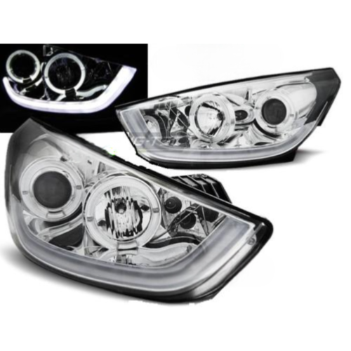 Paire de feux phares Hyundai IX35 10-13 LTI chrome