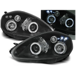 Paire de feux phares Fiat Grande Punto 05-08 angel eyes noir