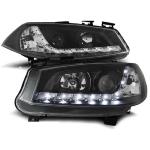 Paire de feux phares Renault Megane 02-05 Daylight led noir