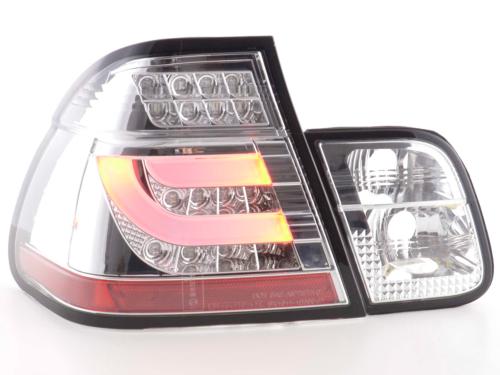 Paire de feux arrière BMW Serie 3 E46 Berline 1998 a 2001 Chrome Led