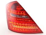 Paire feux arrière Mercedes Classe S W221 2005 a 2009 Rouge Chrome Led