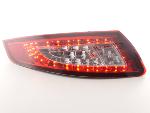 Paire feux arrire Porsche 911 type 997 2005 a 2009 Rouge Chrome Led